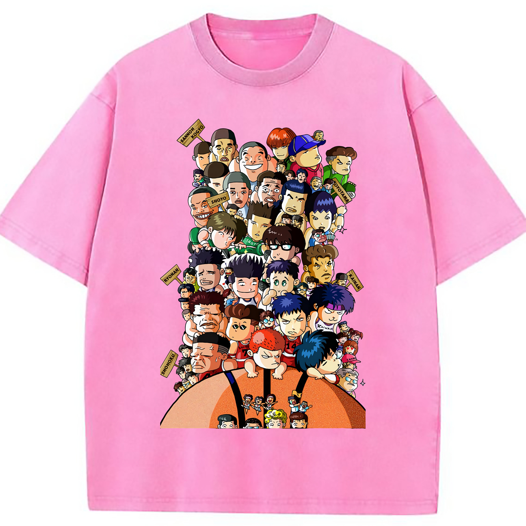 （画像用） SLAM DUNK／スラムダンク 綿100% ヴィンテージ風 半袖Tシャツ（フロントプリント）